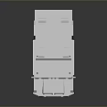 White Armored Military Vehicle Model With Badge Windows and Roof Structure
