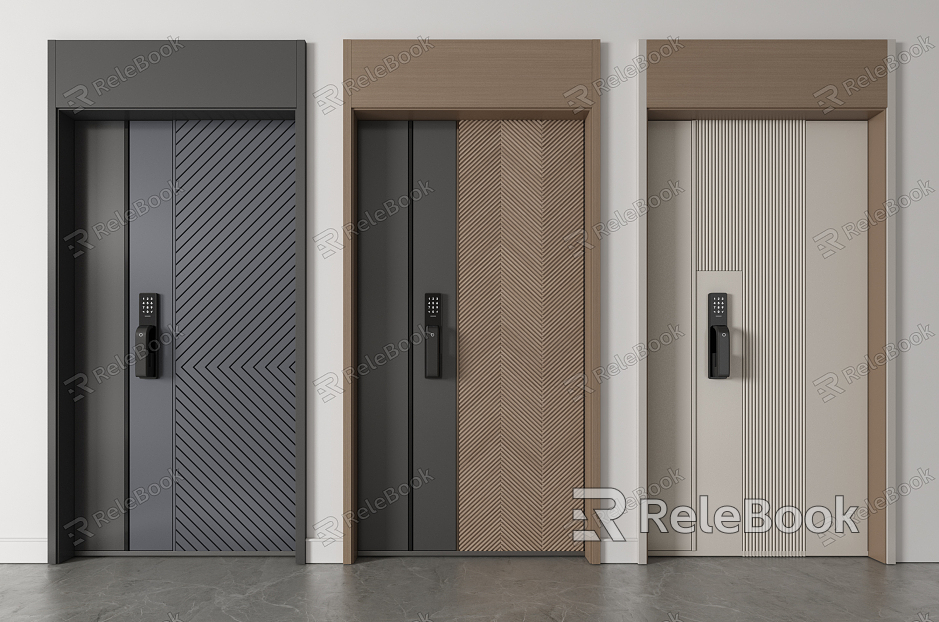 Modern security door entry door model