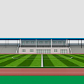 Modern Football Stadium Collection 3d model