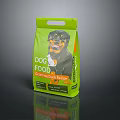 Grain Free Duck Recipe Dog Food with Rottweiler Image in Green Packaging