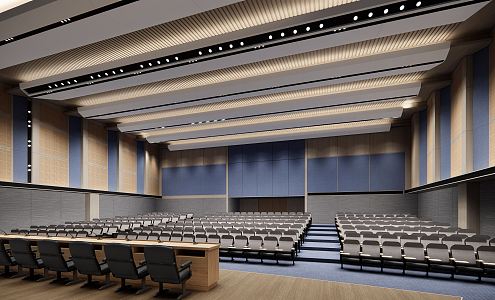 Modern Conference Hall Report Hall 3d model