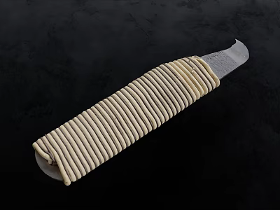High Quality Metal Hand File Hardware Tool With Fine Spiral Stripes 3d model