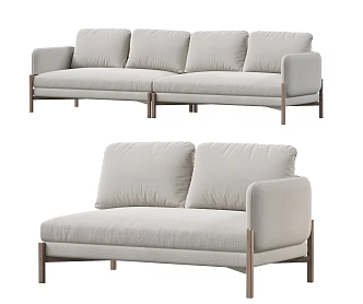 Modern combination sofa 3d model