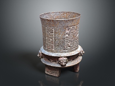 Chinese Bronze Ware Bronze Cultural Relics Shang Dynasty Cultural Relics Shang Dynasty Cultural Relics 3d model