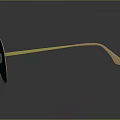 Classic Aviator Sunglasses With Golden Frame And Dark Lenses For Daily Use