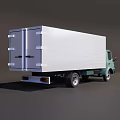 Functional Cargo Van With White Body Light Green Front And Practical Design