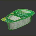 Cute Cat Themed Tiramisu Dessert Container With Green Lid And Sweet Design