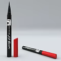 All Beauty Perfume Cosmetics Black Eyeliner And Red Lipstick Makeup Products