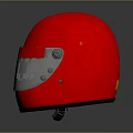 Tactical Weapon Equipment Red Helmet Featuring White Stripe And Shiny Surface