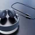 Stylish Wired Over Ear Headphones With Soft Ear Cushions And Fabric Headband