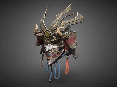 Weapon Samurai Helmet model