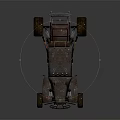 Vintage Functional Off Road Vehicle With Rusty Exterior 3d model