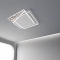 Modern Ceiling Lights With Square Round And Linear Designs For Home Interior Decor 3d model