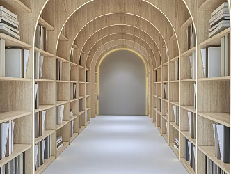 Modern Bookshelf Bookcase Display Rack 3d model