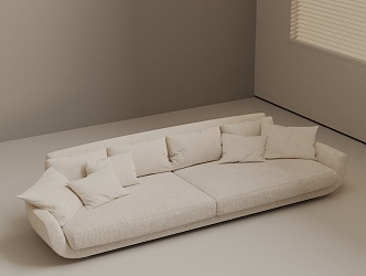 Three-seat sofa 3d model