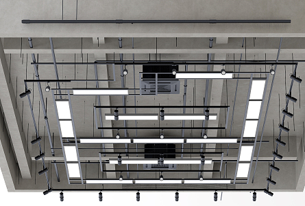 Industrial LOFT ceiling 3d model