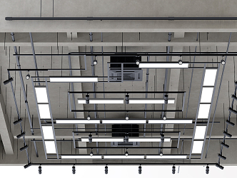 Industrial LOFT ceiling 3d model