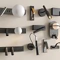 Different Styles Of Modern Wall Lamps With Black White And Round Long Designs
