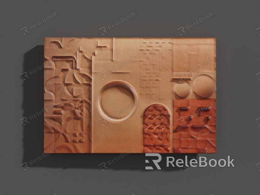 Three-dimensional wall decoration model