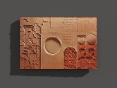 Three-dimensional wall decoration model