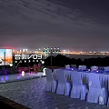 Hycan V09 Car at Large Outdoor Launch Event with Stage Lighting and Night Scene