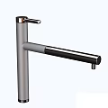 Gray Double Bowl Kitchen Sink with Modern Faucet for Home Kitchen Use