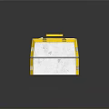 Industrial Metal Security Door With Number 531286 Yellow Latches And Gray Walls