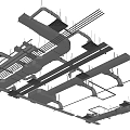 Industrial Piping System Installation in Commercial Building With Metal Pipes And Support Frames