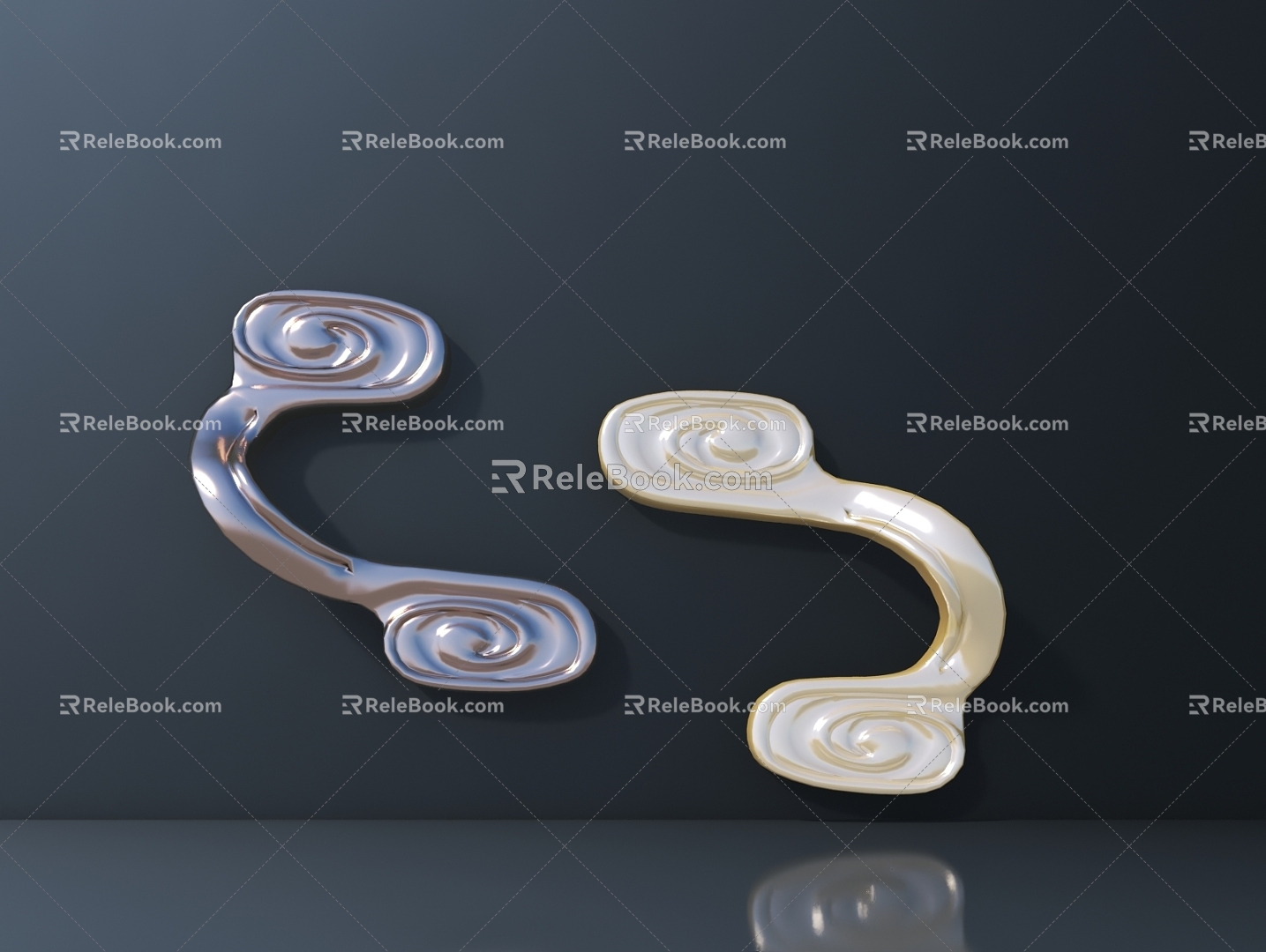 Handle door handle 3d model