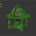 Globe Antique Globe Old Globe Retro Globe Game Item Game Props Game Equipment 3d model