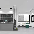 Modern Door And Window Showroom Featuring Glass Displays Plants And Lighting