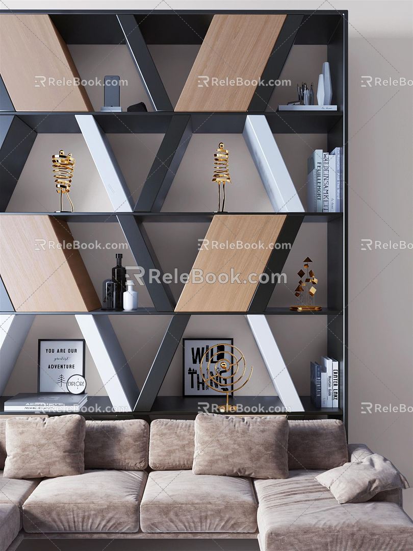 Modern Bookcase Bookcase Sofa Combination Sofa Bookcase Shaped Bookcase Creative Bookcase Modeling Bookcase Customized Bookcase Inclined Bookcase model