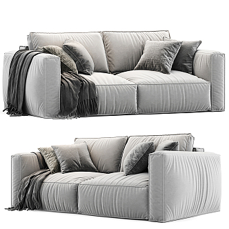 Modern Poliform double sofa 3d model