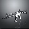 Modern Tactical Rifle Design With Scope Magazine And Metal Barrel Features
