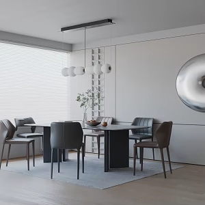 Modern dining table 3d model