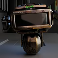 The old robot. 3d model
