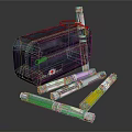 Practical Stationery Pouch With Assorted Colored Pens For Daily Use