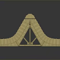 Modern Wooden Skateboard Ramp With Gray Sliding Surface And Sturdy Frame Design