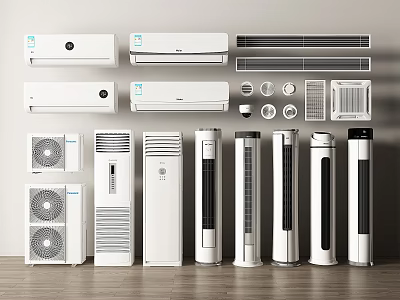 Modern Air Conditioning Vertical Air Conditioning Air Conditioning On-hook Air Outlet Air Conditioning Cabinet Wall-mounted Air Conditioning Air Conditioning Air Outlet 3d model