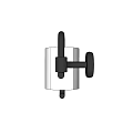 Modern Black Metal Wall Mounted Toilet Paper Holder For Bathroom
