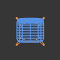 Stylish Rattan Bar Stools With Metal Frame And Curved Backrest Design