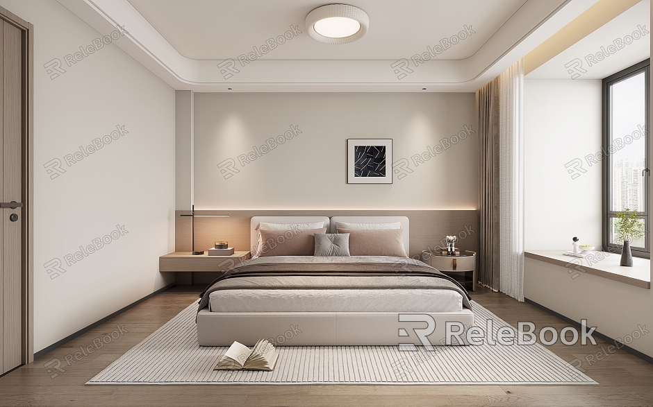 Minimalist Clothes Bedroom model