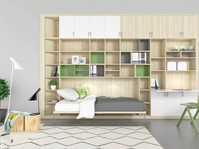 Nordic bookcase third model