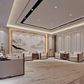 New Chinese Reception Room Reception Hall 3d model