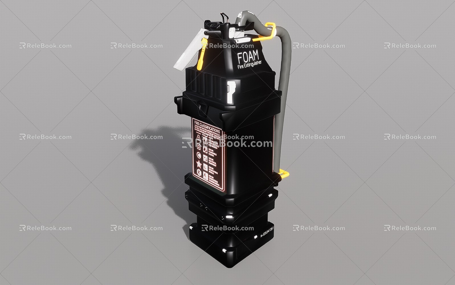 sci-fi fire extinguisher 3d model