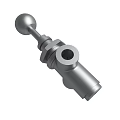 Industrial Grade Stainless Steel Mechanical Valve with Handle and Connection Port