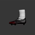 Black and Red Soccer Cleats with White Socks Modern Design for Football Sports
