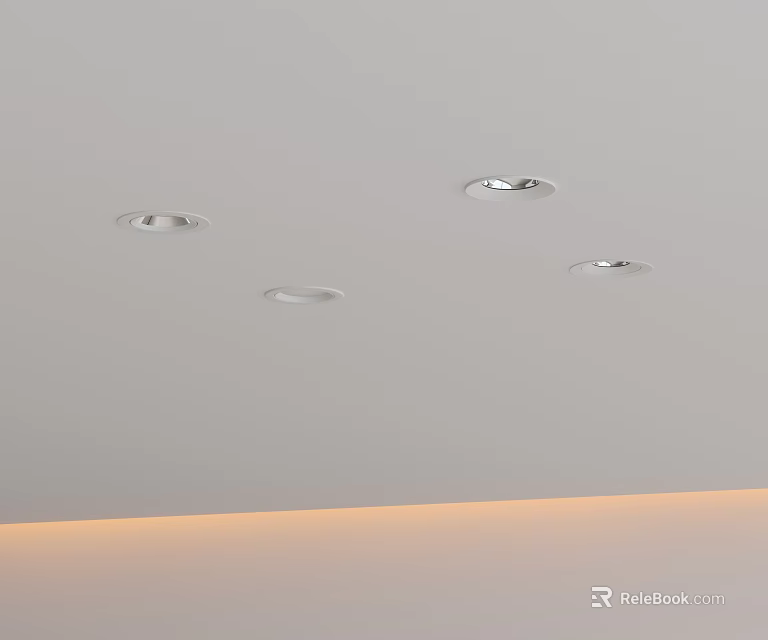 Modern Ceiling Downlights And Spotlights For Sleek Interior Lighting Design 3d model