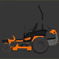 Turfmaster Orange Riding Lawn Mower Agricultural Equipment For Efficient Lawn Mowing