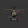 Colorful Biplane Model With Aerospace Design For Space Education